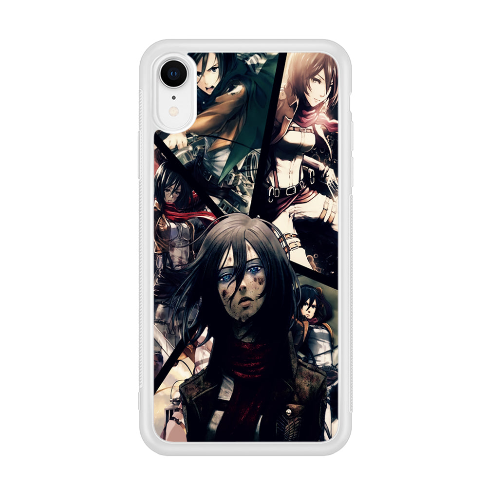 Mikasa Ackerman Collage iPhone XR Case