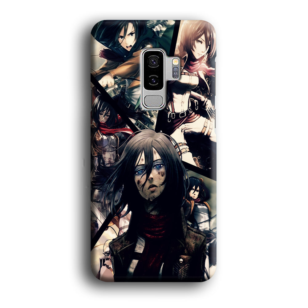 Mikasa Ackerman Collage Samsung Galaxy S9 Plus Case