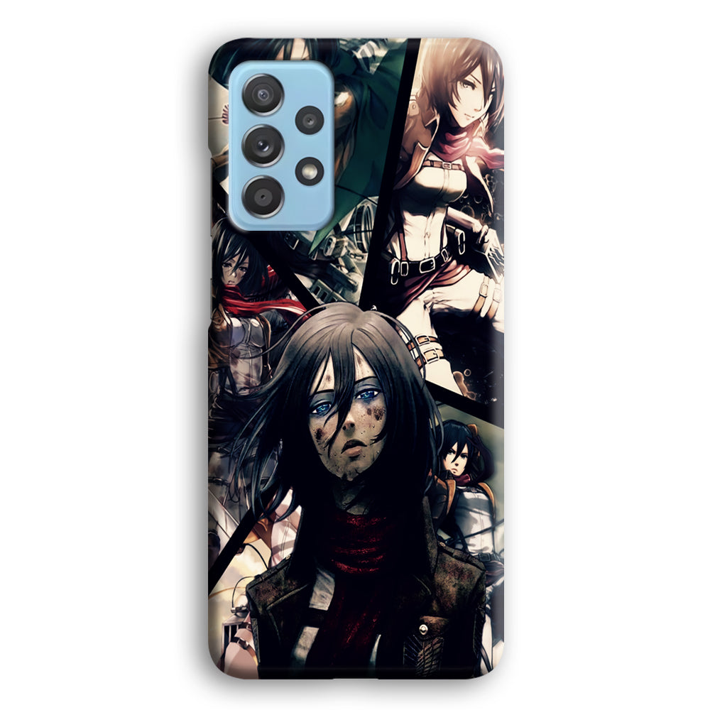 Mikasa Ackerman Collage Samsung Galaxy A52 Case