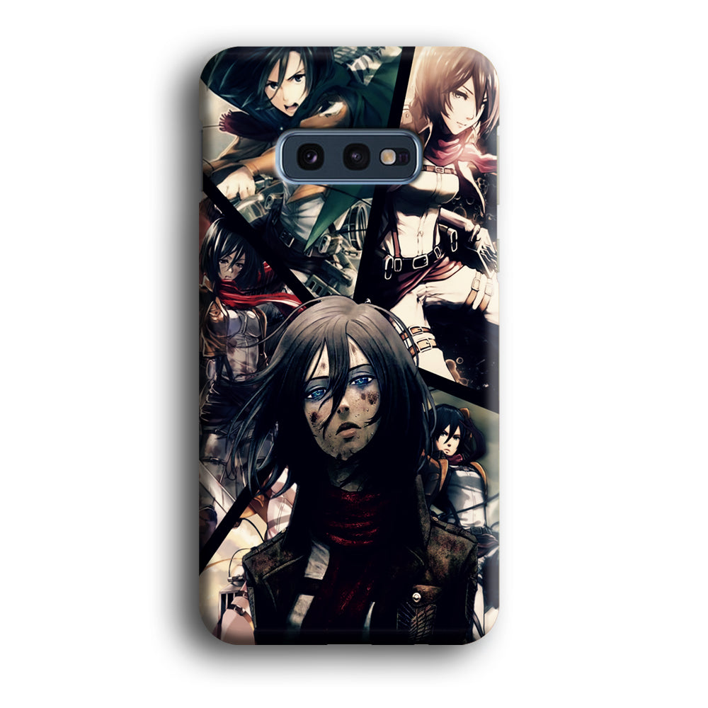 Mikasa Ackerman Collage Samsung Galaxy S10E Case