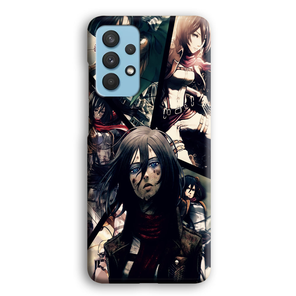 Mikasa Ackerman Collage Samsung Galaxy A32 Case