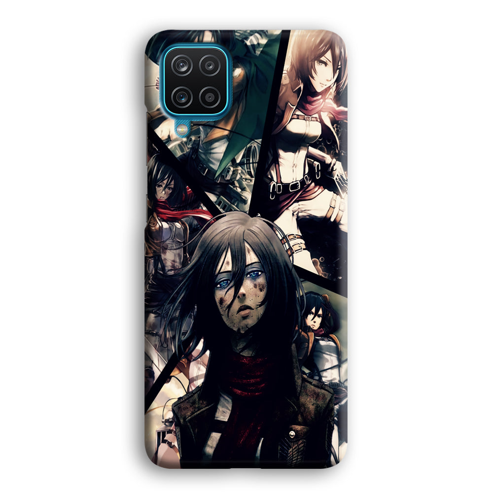 Mikasa Ackerman Collage Samsung Galaxy A12 Case