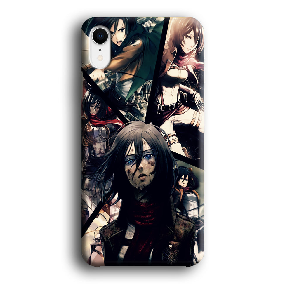 Mikasa Ackerman Collage iPhone XR Case