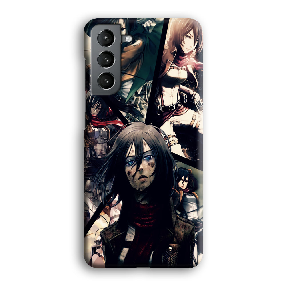 Mikasa Ackerman Collage Samsung Galaxy S24 Plus Case-Phone Case-3D Case-Altracase