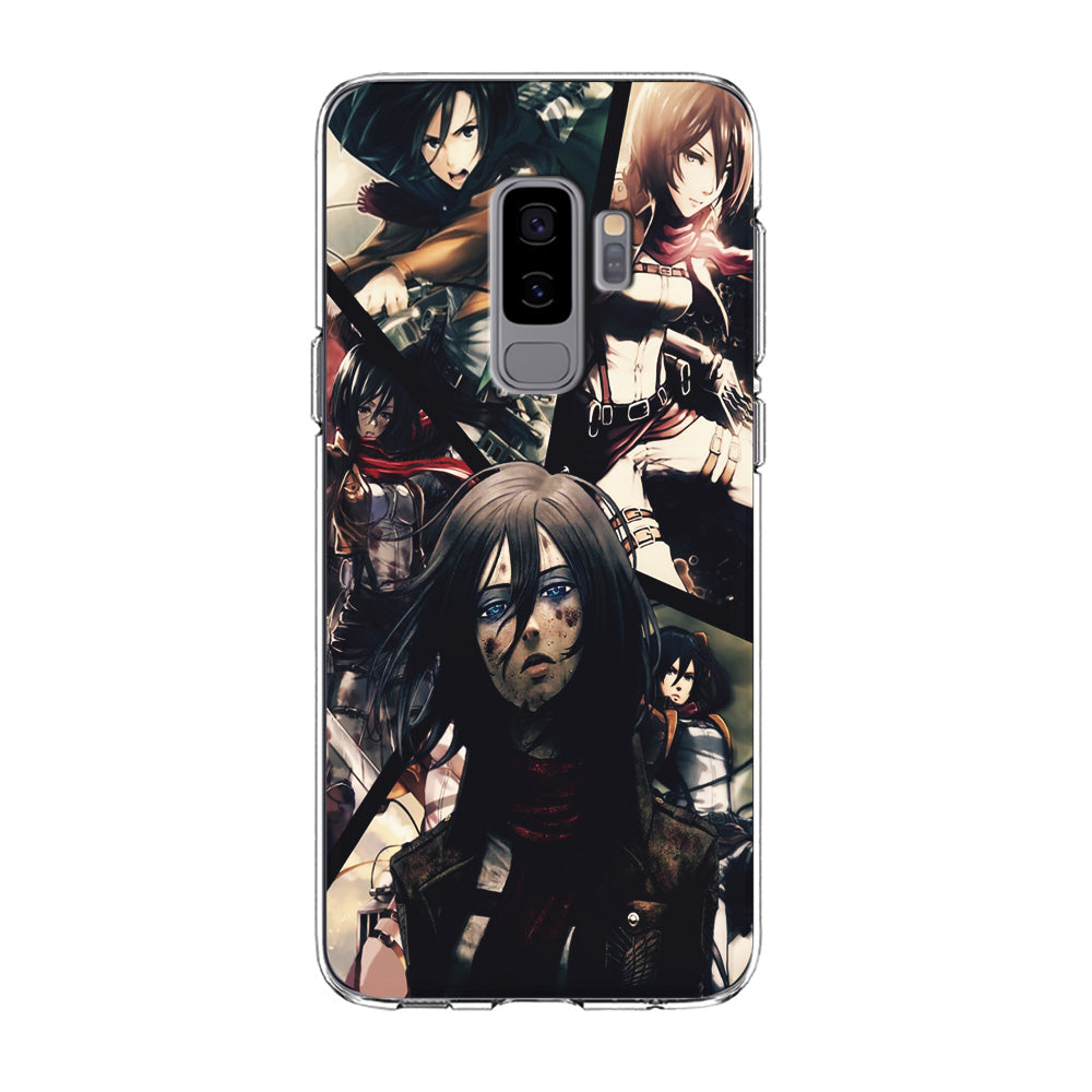 Mikasa Ackerman Collage Samsung Galaxy S9 Plus Case