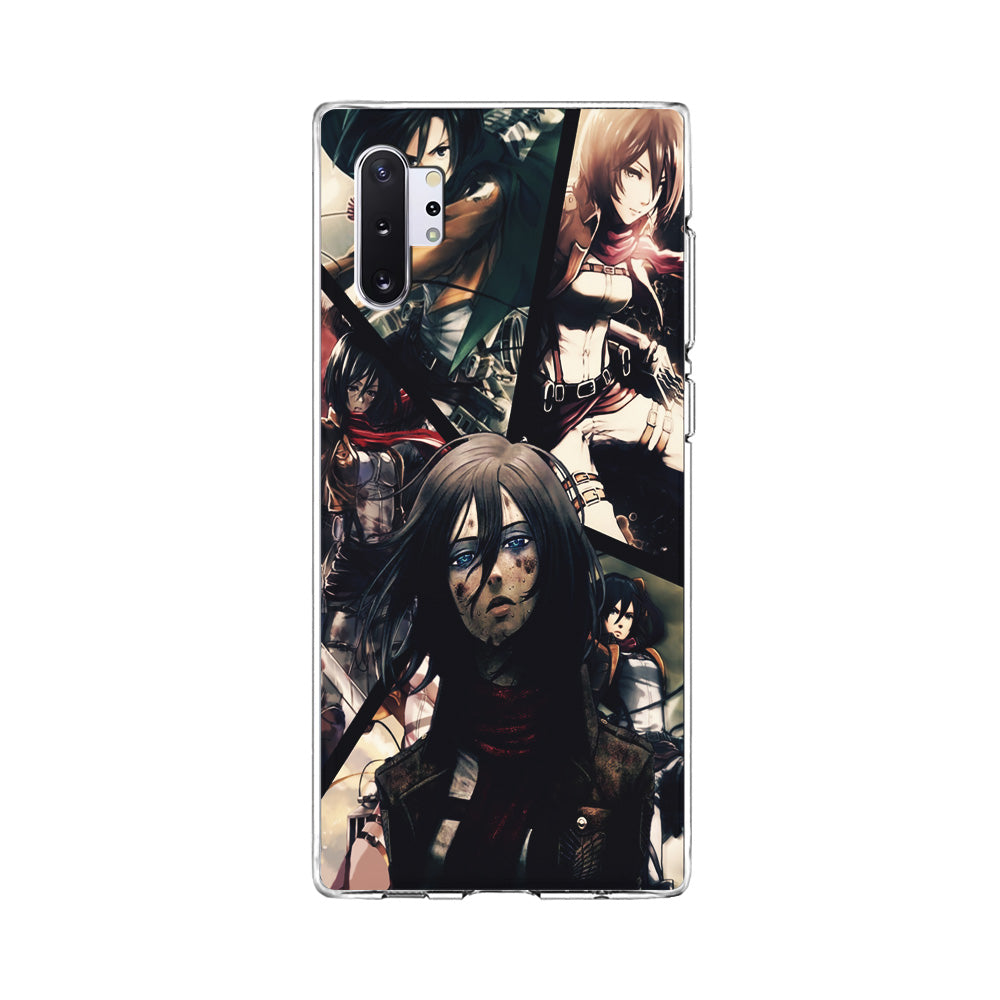 Mikasa Ackerman Collage Samsung Galaxy Note 10 Plus Case