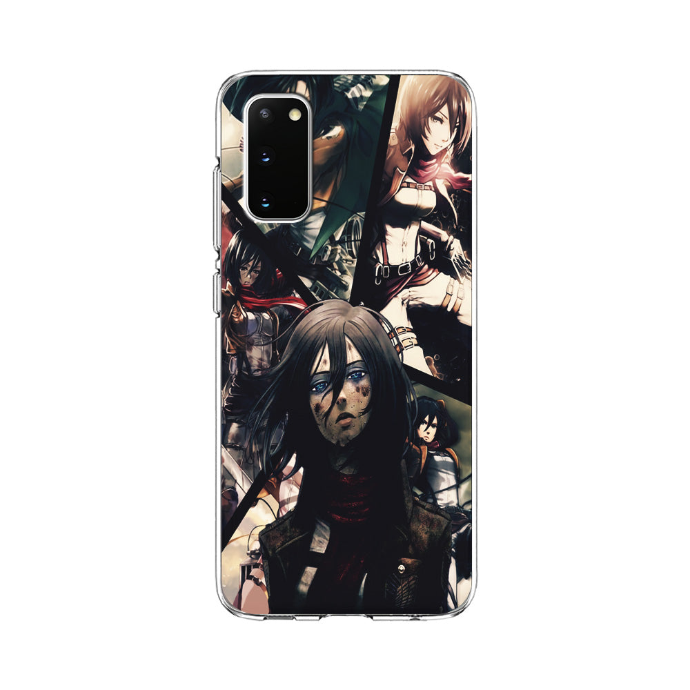 Mikasa Ackerman Collage Samsung Galaxy S20 Case