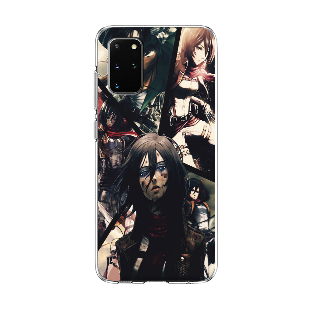 Mikasa Ackerman Collage Samsung Galaxy S20 Plus Case