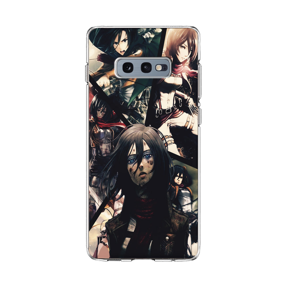 Mikasa Ackerman Collage Samsung Galaxy S10E Case