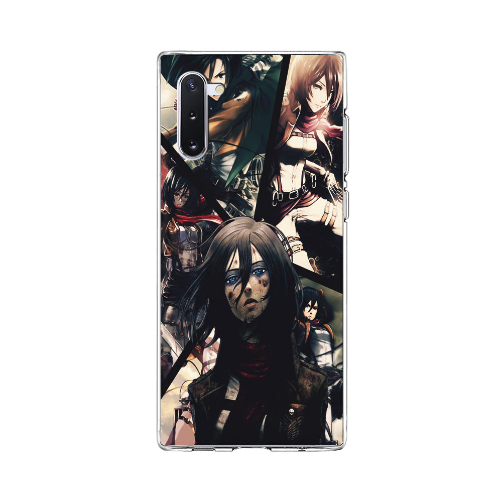 Mikasa Ackerman Collage Samsung Galaxy Note 10 Case