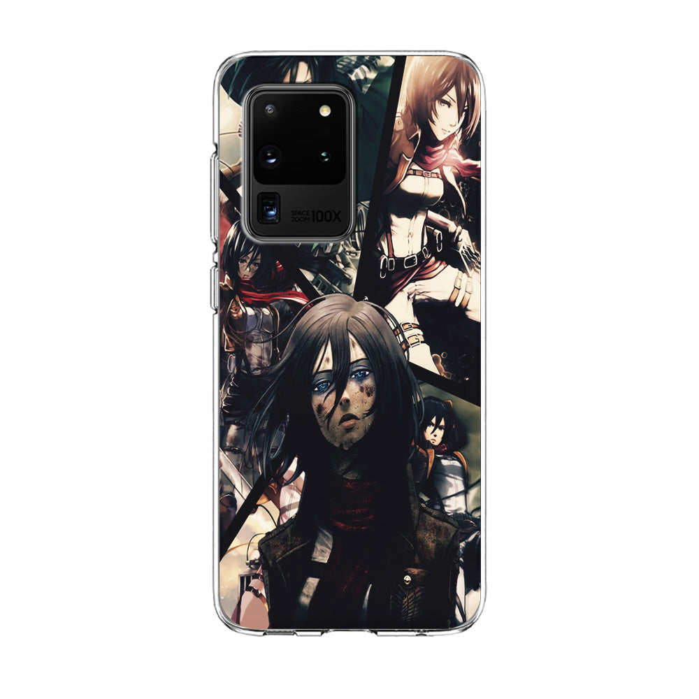 Mikasa Ackerman Collage Samsung Galaxy S20 Ultra Case