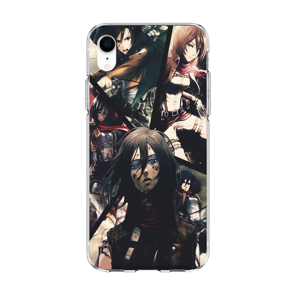 Mikasa Ackerman Collage iPhone XR Case