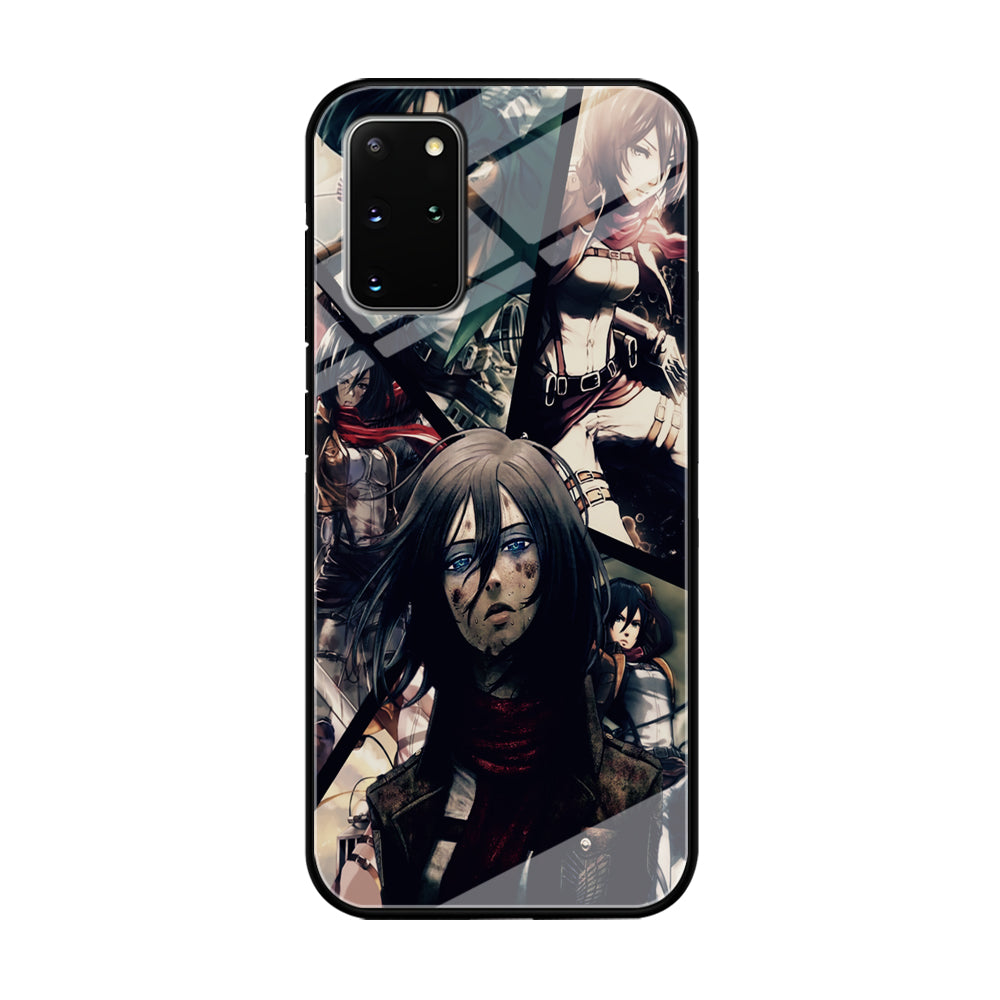 Mikasa Ackerman Collage Samsung Galaxy S20 Plus Case