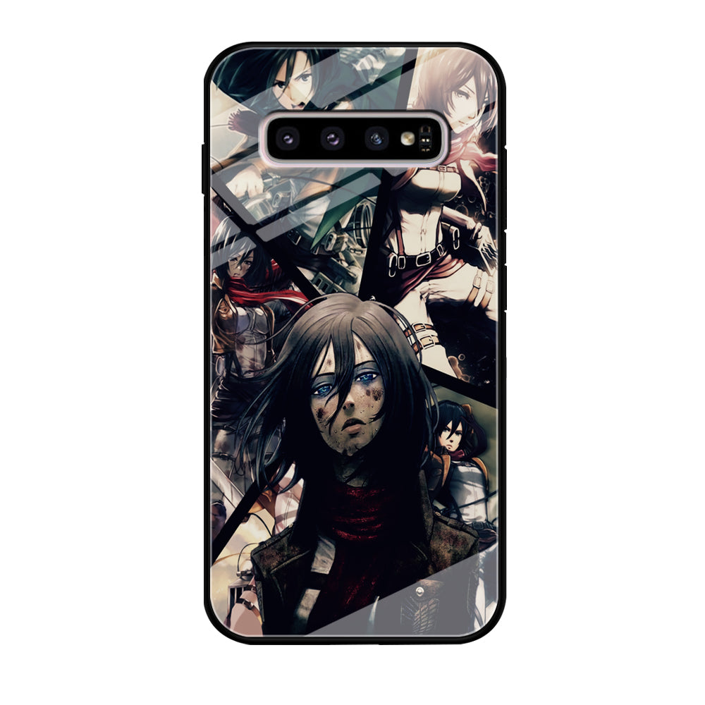 Mikasa Ackerman Collage Samsung Galaxy S10 Case