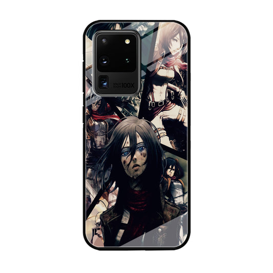 Mikasa Ackerman Collage Samsung Galaxy S21 Ultra Case