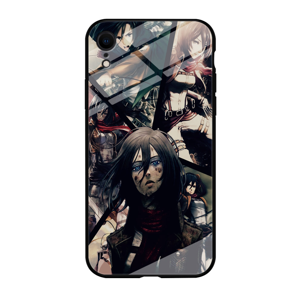 Mikasa Ackerman Collage iPhone XR Case