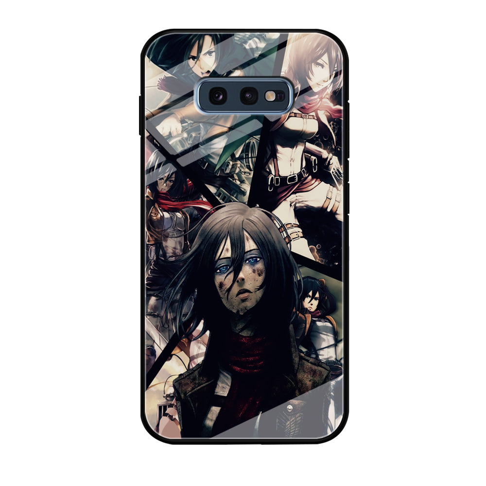 Mikasa Ackerman Collage Samsung Galaxy S10E Case