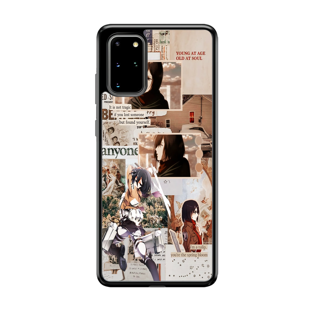 Mikasa Attack On Titan Aesthetic Samsung Galaxy S20 Plus Case