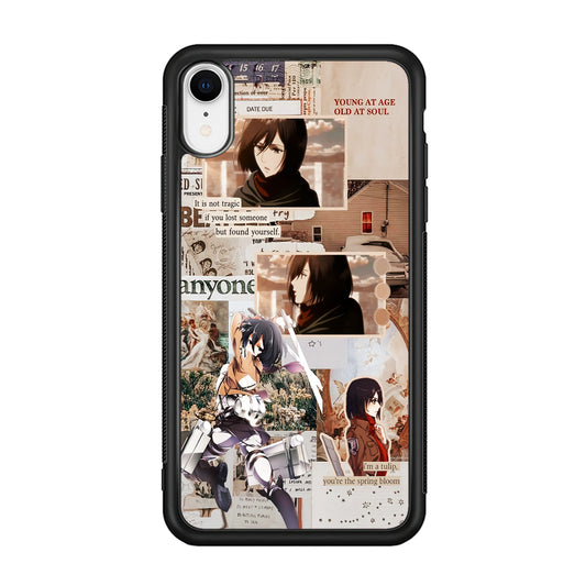 Mikasa Attack On Titan Aesthetic iPhone XR Case