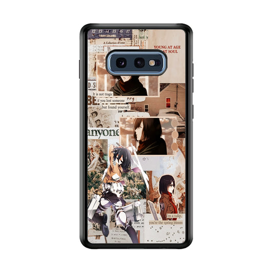 Mikasa Attack On Titan Aesthetic Samsung Galaxy S10E Case