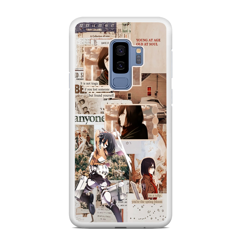 Mikasa Attack On Titan Aesthetic Samsung Galaxy S9 Plus Case