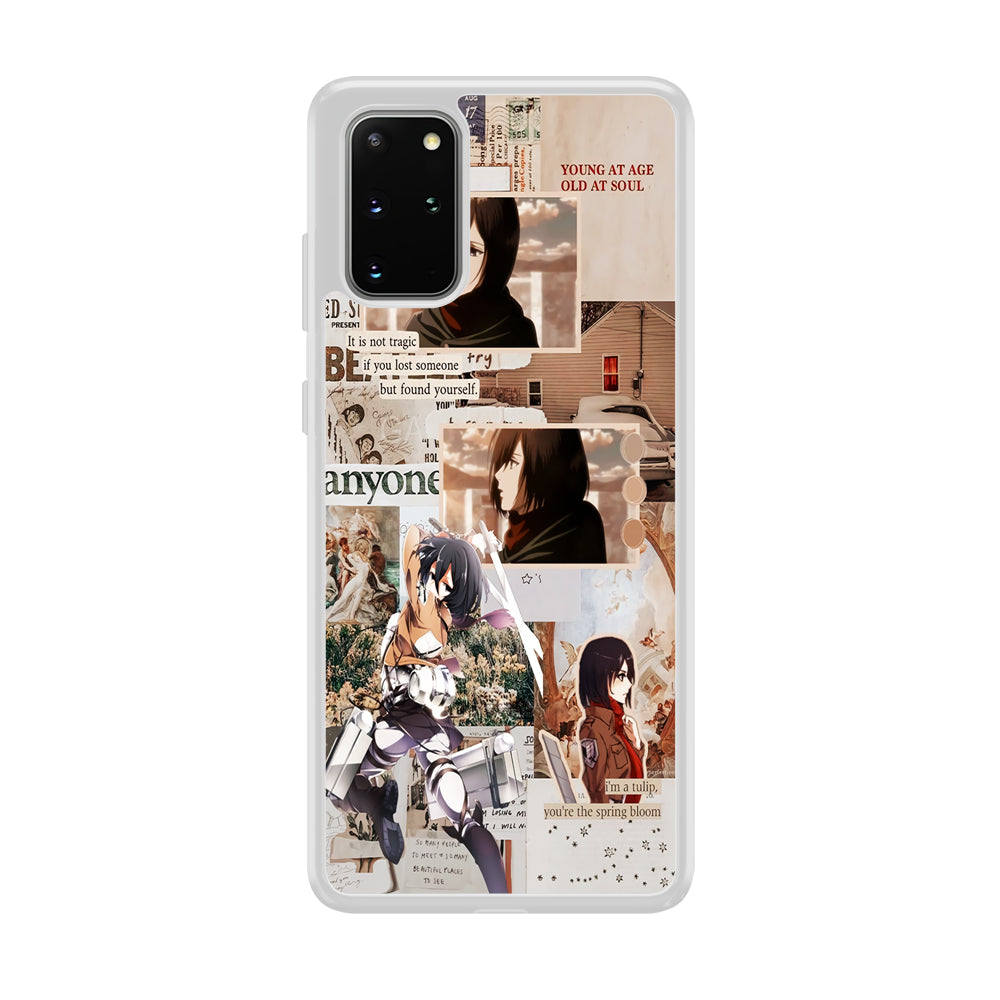 Mikasa Attack On Titan Aesthetic Samsung Galaxy S20 Plus Case