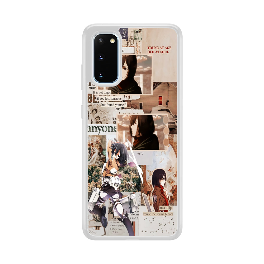 Mikasa Attack On Titan Aesthetic Samsung Galaxy S20 Case