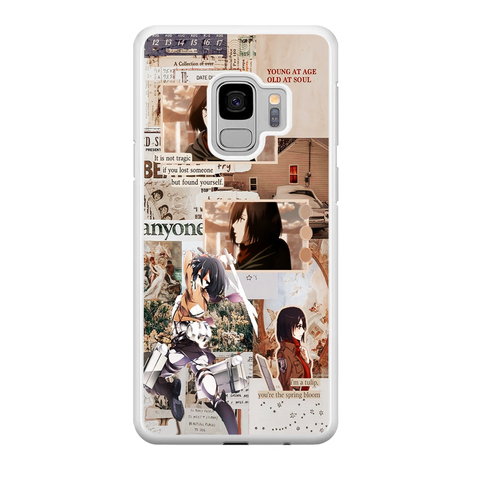 Mikasa Attack On Titan Aesthetic Samsung Galaxy S9 Case