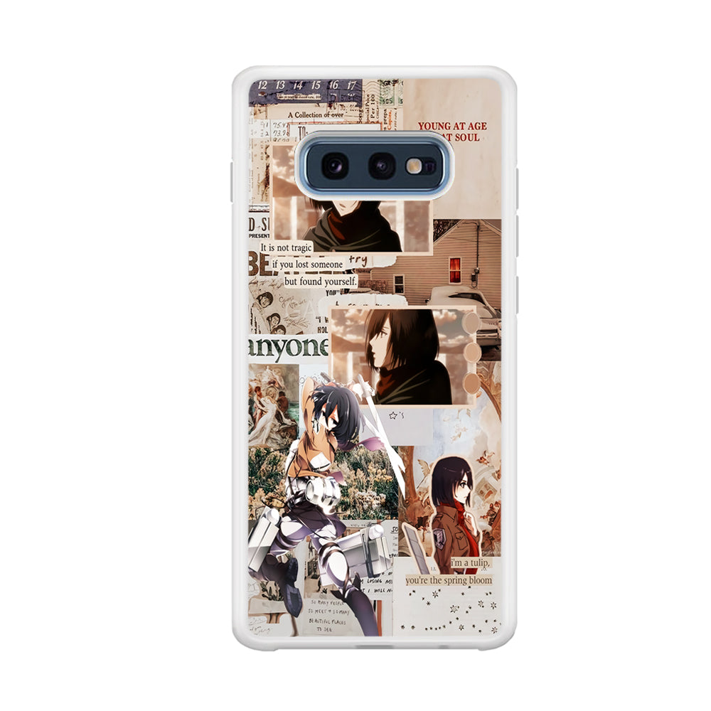 Mikasa Attack On Titan Aesthetic Samsung Galaxy S10E Case