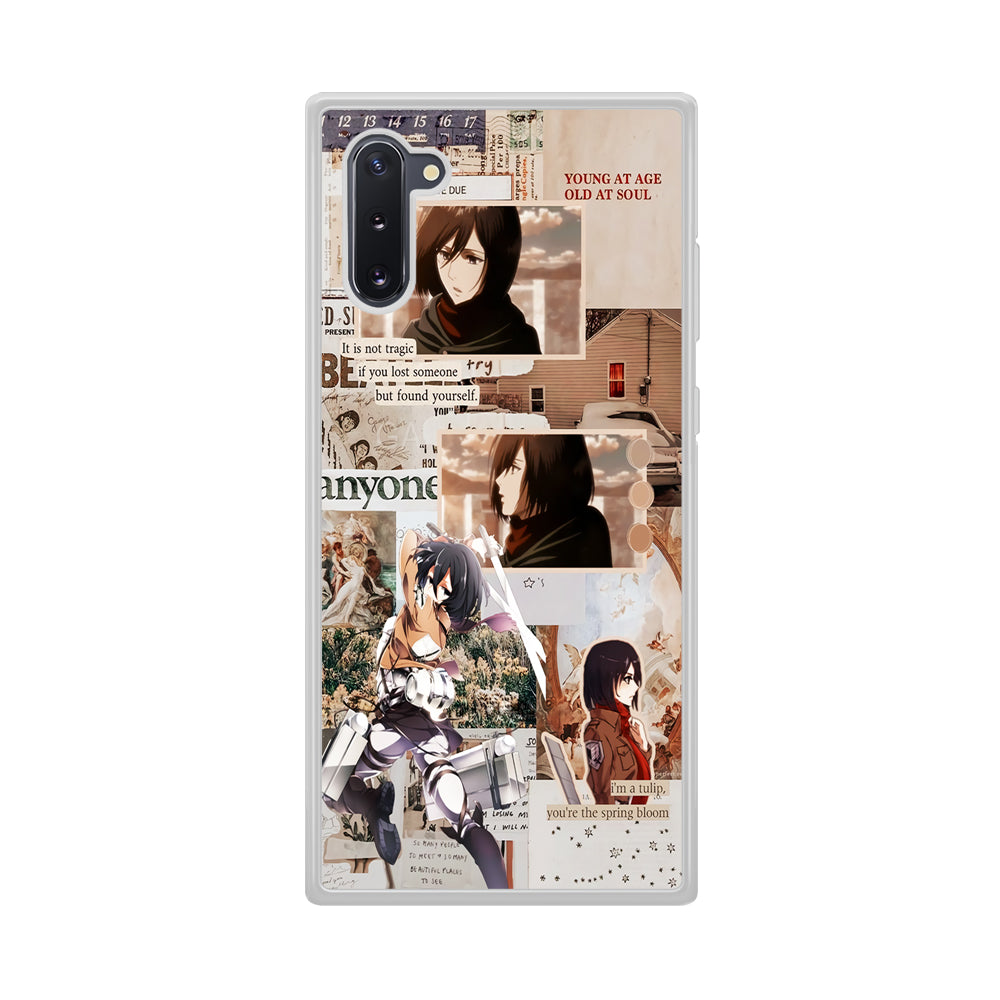 Mikasa Attack On Titan Aesthetic Samsung Galaxy Note 10 Case