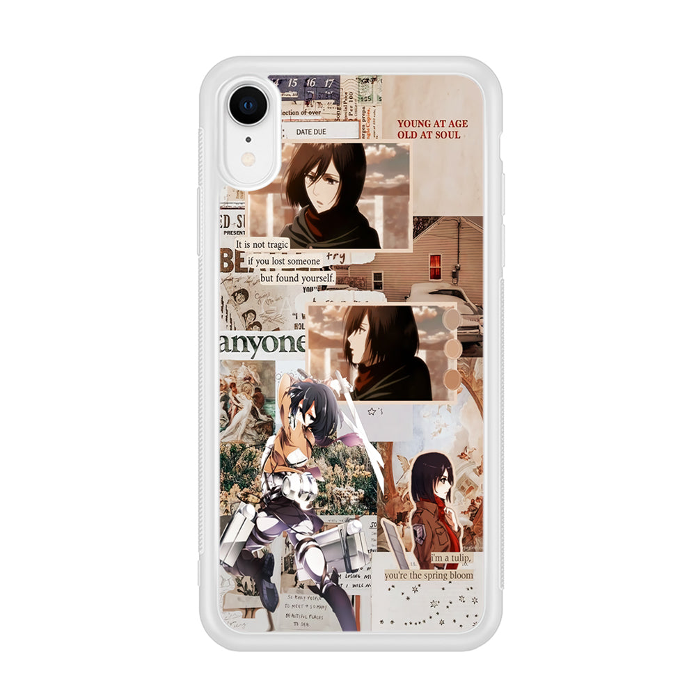 Mikasa Attack On Titan Aesthetic iPhone XR Case