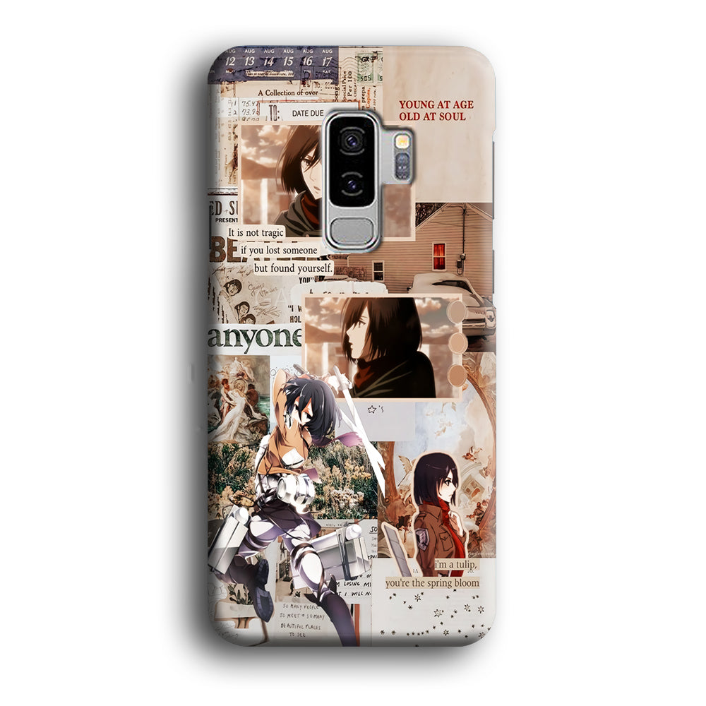 Mikasa Attack On Titan Aesthetic Samsung Galaxy S9 Plus Case