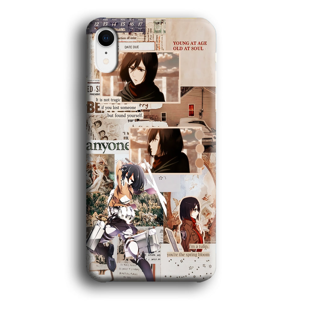 Mikasa Attack On Titan Aesthetic iPhone XR Case