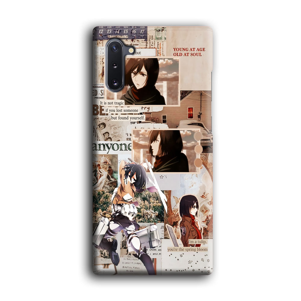 Mikasa Attack On Titan Aesthetic Samsung Galaxy Note 10 Case