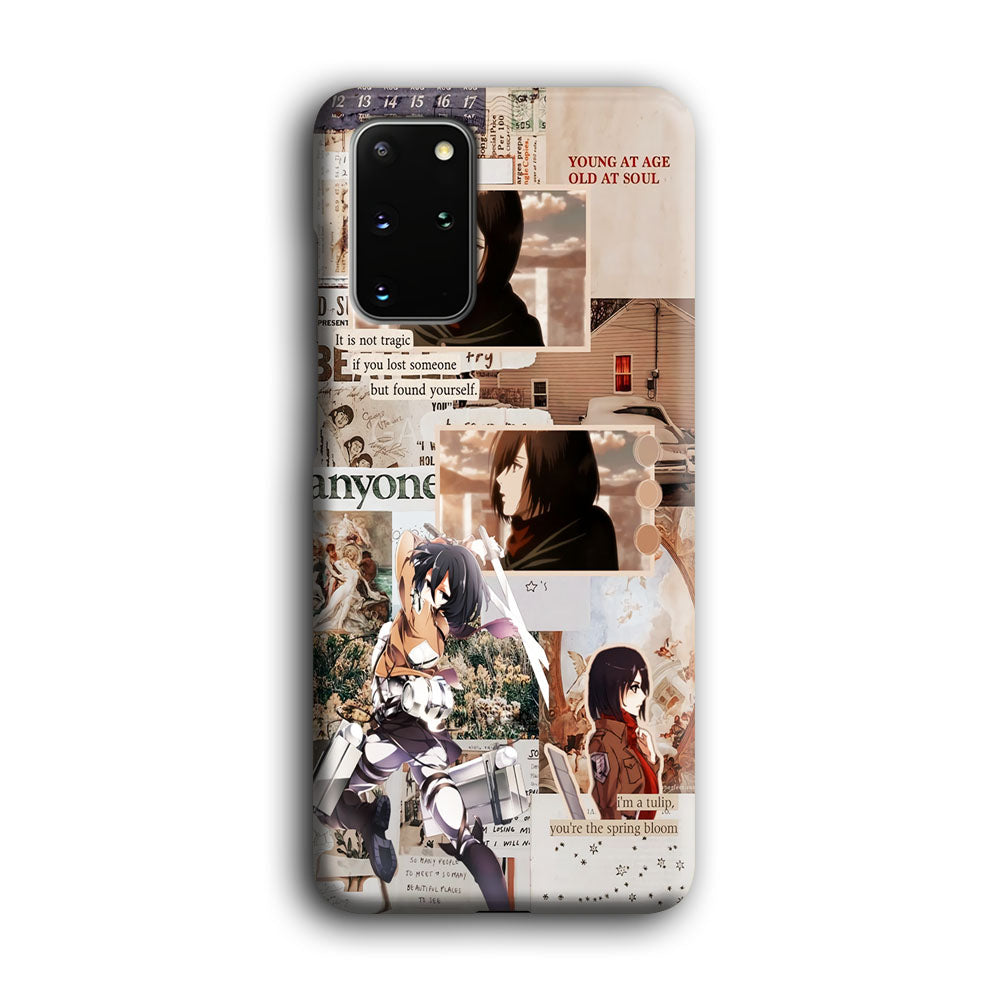 Mikasa Attack On Titan Aesthetic Samsung Galaxy S20 Plus Case