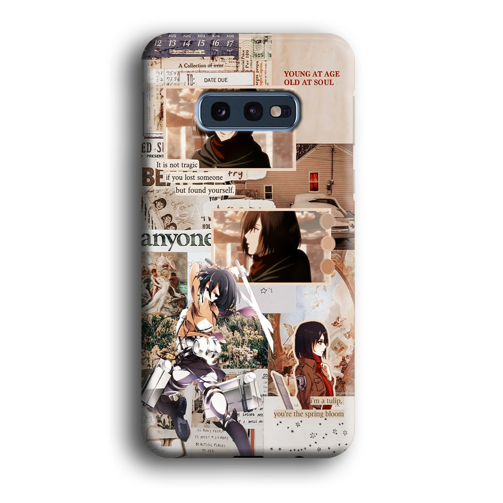 Mikasa Attack On Titan Aesthetic Samsung Galaxy S10E Case