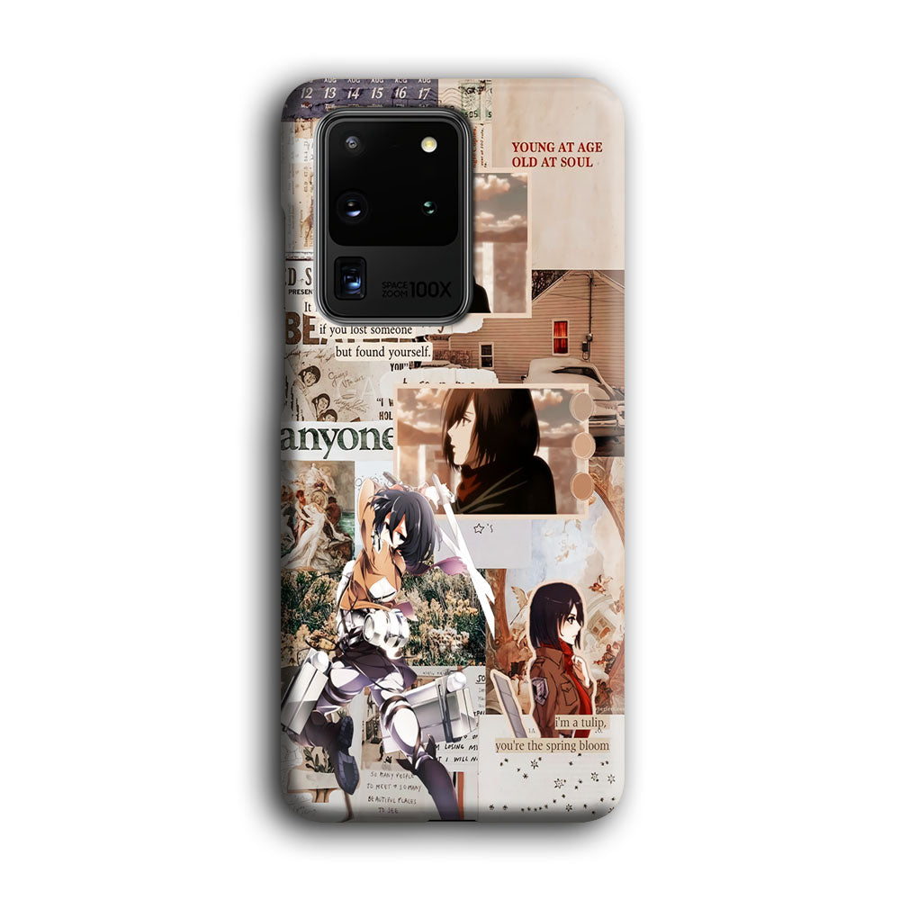 Mikasa Attack On Titan Aesthetic Samsung Galaxy S20 Ultra Case