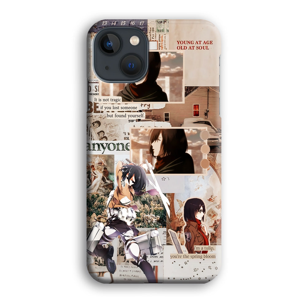 Mikasa Attack On Titan Aesthetic iPhone 14 Plus Case