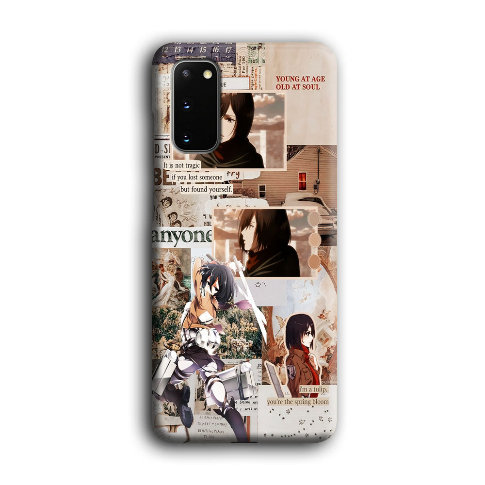 Mikasa Attack On Titan Aesthetic Samsung Galaxy S20 Case