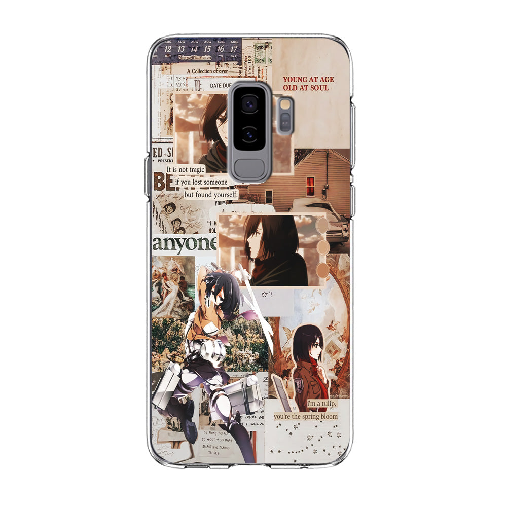 Mikasa Attack On Titan Aesthetic Samsung Galaxy S9 Plus Case