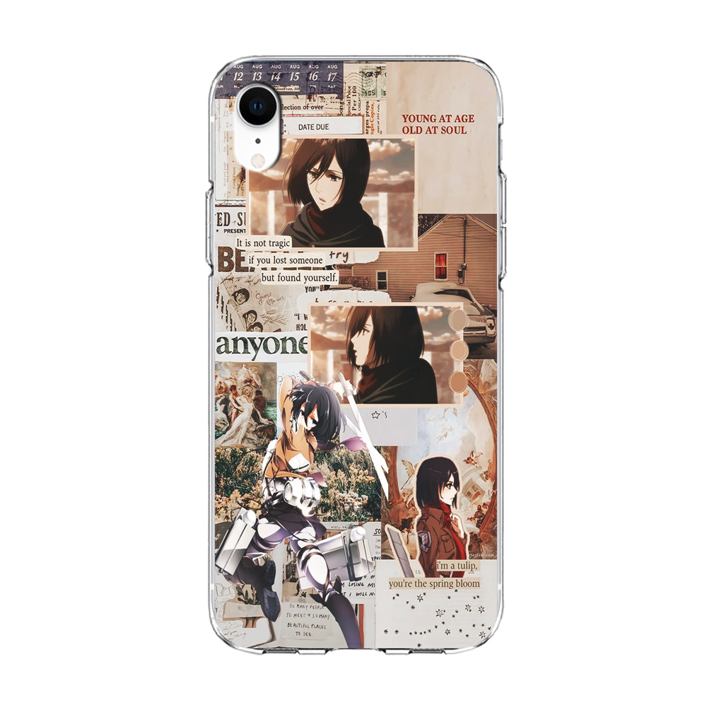 Mikasa Attack On Titan Aesthetic iPhone XR Case