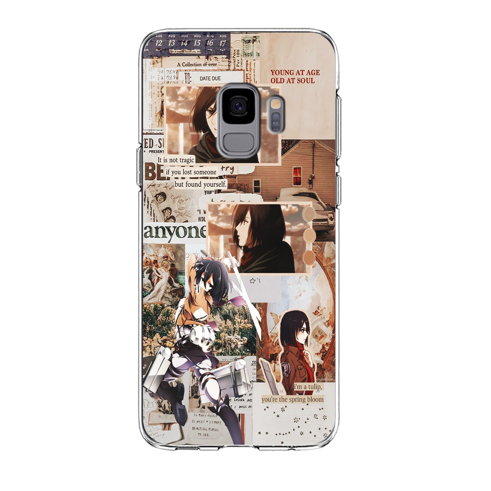 Mikasa Attack On Titan Aesthetic Samsung Galaxy S9 Case