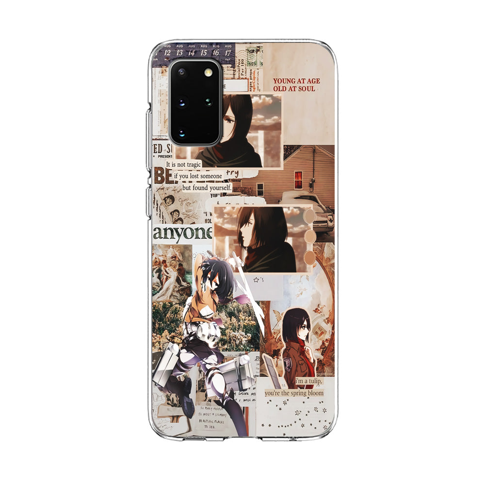 Mikasa Attack On Titan Aesthetic Samsung Galaxy S20 Plus Case