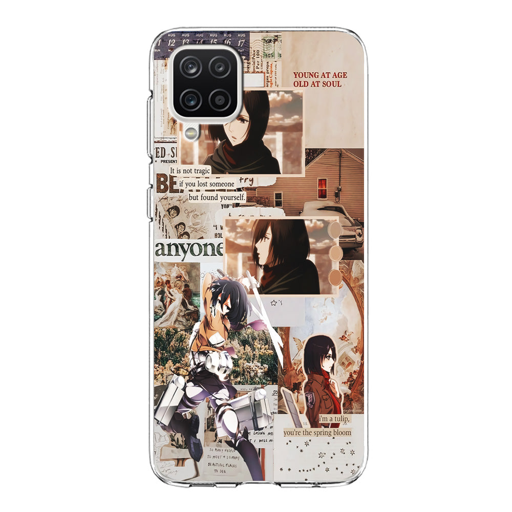 Mikasa Attack On Titan Aesthetic Samsung Galaxy A12 Case