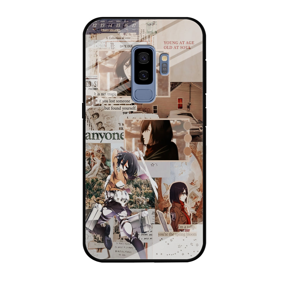 Mikasa Attack On Titan Aesthetic Samsung Galaxy S9 Plus Case