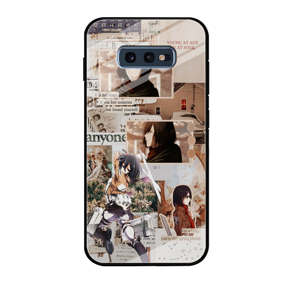 Mikasa Attack On Titan Aesthetic Samsung Galaxy S10E Case