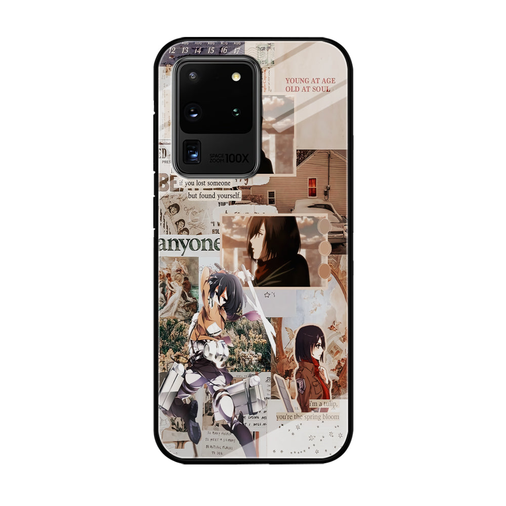 Mikasa Attack On Titan Aesthetic Samsung Galaxy S21 Ultra Case