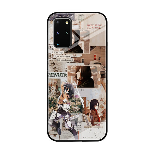 Mikasa Attack On Titan Aesthetic Samsung Galaxy S20 Plus Case