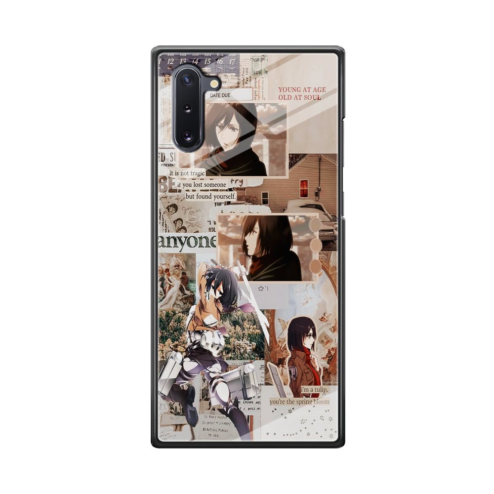 Mikasa Attack On Titan Aesthetic Samsung Galaxy Note 10 Case