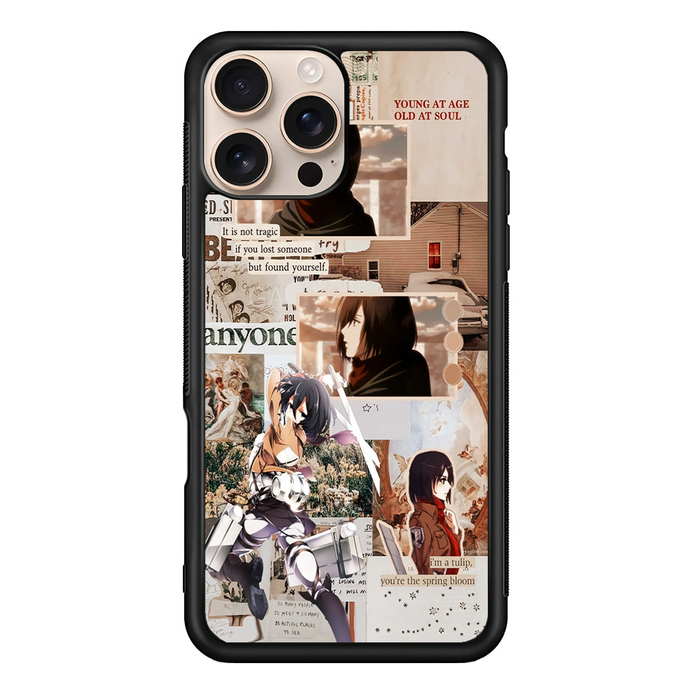 Mikasa Attack On Titan Aesthetic iPhone 16 Pro Case - Altracase
